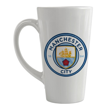Manchester City FC , Κούπα κωνική Latte Μεγάλη, κεραμική, 450ml