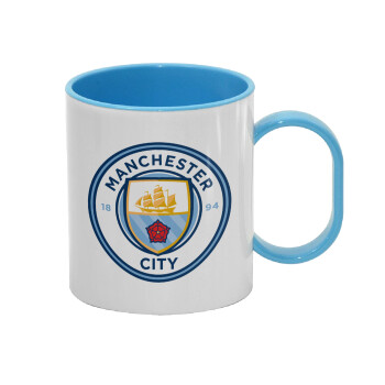 Manchester City FC , Κούπα (πλαστική) (BPA-FREE) Polymer Μπλε για παιδιά, 330ml