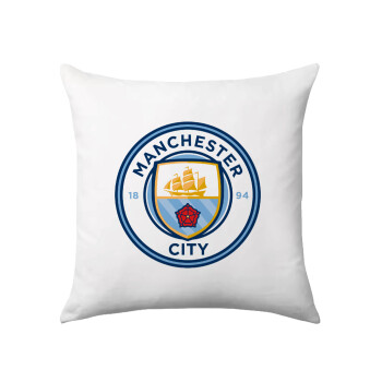 Manchester City FC , Μαξιλάρι καναπέ 40x40cm περιέχεται το  γέμισμα