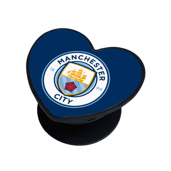 Manchester City FC , Phone Holders Stand  καρδιά Μαύρο Βάση Στήριξης Κινητού στο Χέρι
