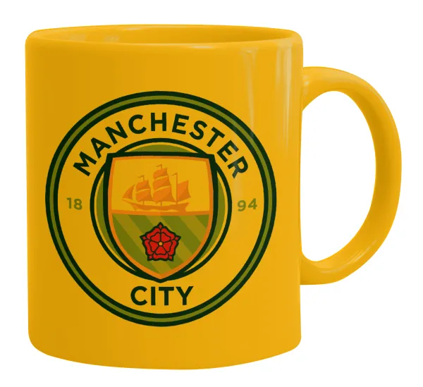 Manchester City FC — Ceramic coffee mug yellow, 330ml