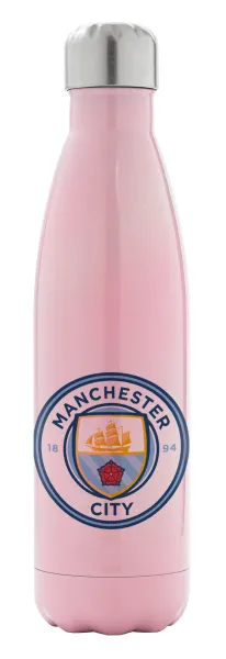 Manchester City FC — Metal mug thermos Pink Iridiscent (Stainless steel), double wall, 500ml