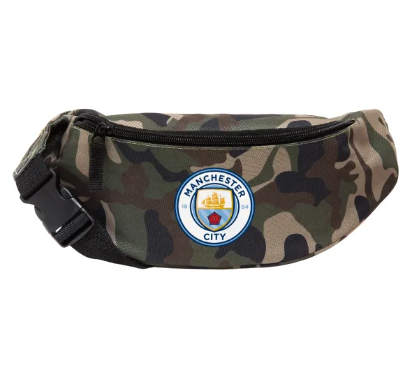 Manchester City FC — Unisex waist bag (banana) in Jungle camouflage color with 2 pockets