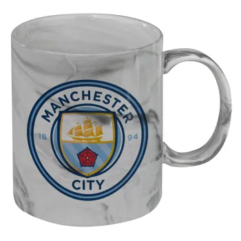 Manchester City FC , Mug ceramic marble style, 330ml