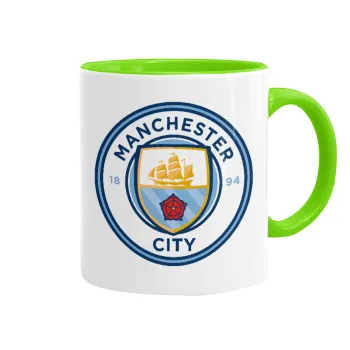 Manchester City FC , Κούπα χρωματιστή βεραμάν, κεραμική, 330ml