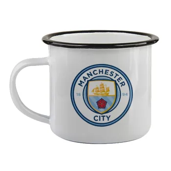 Manchester City FC , Κούπα εμαγιέ με μαύρο χείλος 360ml