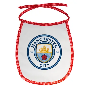 Manchester City FC , Σαλιάρα μωρού αλέκιαστη με κορδόνι Κόκκινη