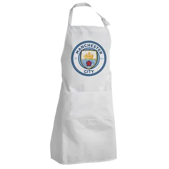 Manchester City FC , Ποδιά Σεφ Ολόσωμη Ενήλικων (με ρυθμιστικά και 2 τσέπες)