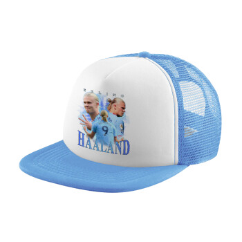 Erling Haaland, Καπέλο παιδικό Soft Trucker με Δίχτυ Γαλάζιο/Λευκό