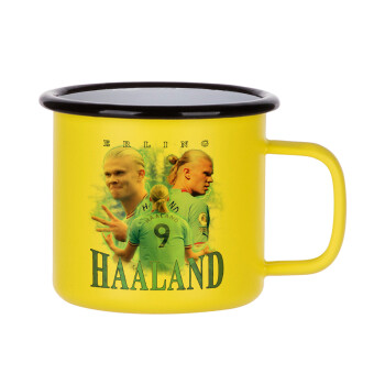 Erling Haaland, Metallic enamel MATT Yellow cup 360ml
