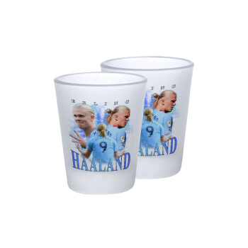 Erling Haaland, Σφηνοπότηρα γυάλινα 45ml του πάγου (2 τεμάχια)