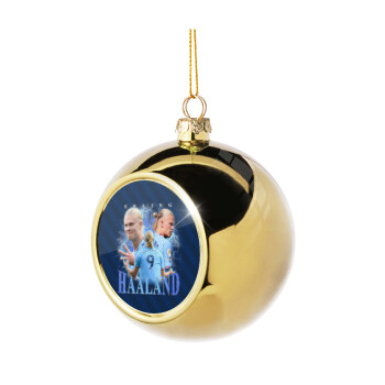 Erling Haaland, Χριστουγεννιάτικη μπάλα δένδρου Χρυσή 8cm