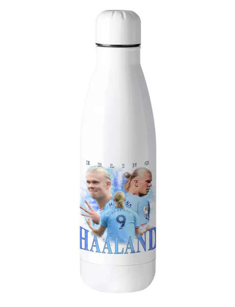 Erling Haaland — Metal mug thermos (Stainless steel), 500ml