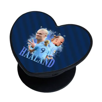 Erling Haaland, Phone Holders Stand  καρδιά Μαύρο Βάση Στήριξης Κινητού στο Χέρι