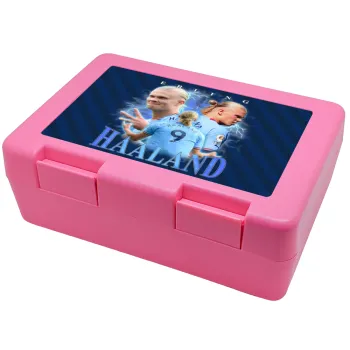 Erling Haaland, Παιδικό δοχείο κολατσιού ΡΟΖ 185x128x65mm (BPA free πλαστικό)