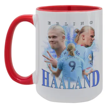 Erling Haaland, Κούπα Mega 15oz, κεραμική Κόκκινη, 450ml