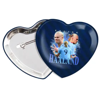 Erling Haaland, Κονκάρδα παραμάνα καρδιά (57x52mm)