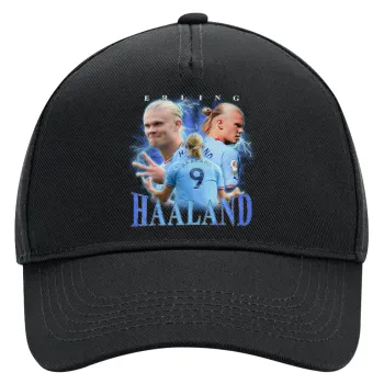 Erling Haaland, Adult Ultimate Hat BLACK, (100% COTTON DRILL, ADULT, UNISEX, ONE SIZE)