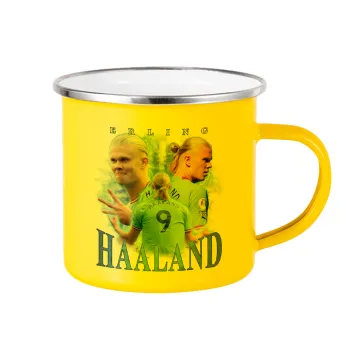 Erling Haaland, Yellow Enamel Metallic Cup 360ml