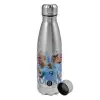 Metallic water bottle, stainless steel, 750ml