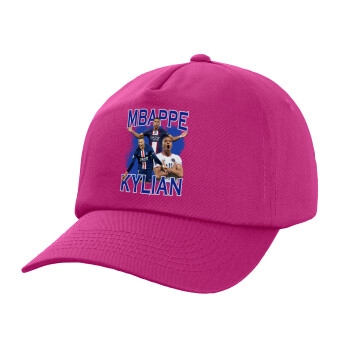 Kylian mbappe, Καπέλο παιδικό Baseball, 100% Βαμβακερό,  purple