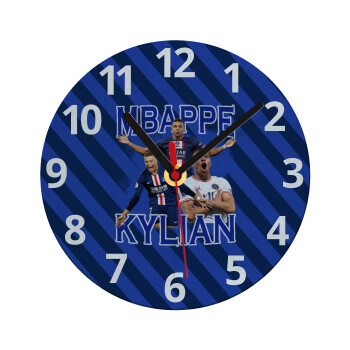 Kylian Mbappé, Ρολόι τοίχου γυάλινο (20cm)
