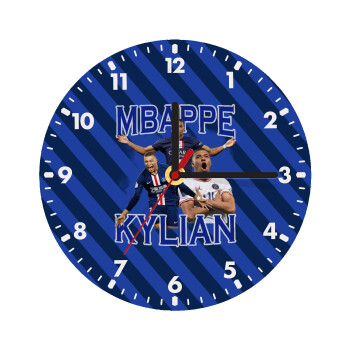 Kylian mbappe, Ρολόι τοίχου ξύλινο (20cm)