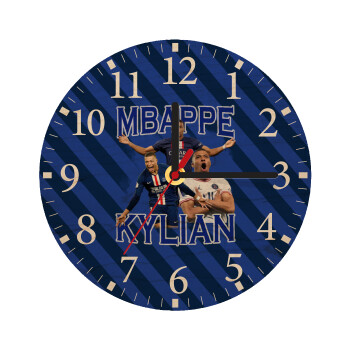 Kylian mbappe, Ρολόι τοίχου ξύλινο plywood (20cm)