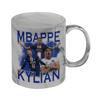 Kylian Mbappé, Mug ceramic marble style, 330ml