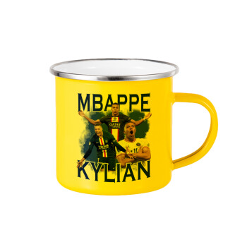 Kylian mbappe, Κούπα Μεταλλική εμαγιέ Κίτρινη 360ml
