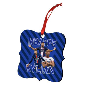 Kylian mbappe, Στολίδι Χριστουγεννιάτικο στολίδι polygon ξύλινο 7.5cm