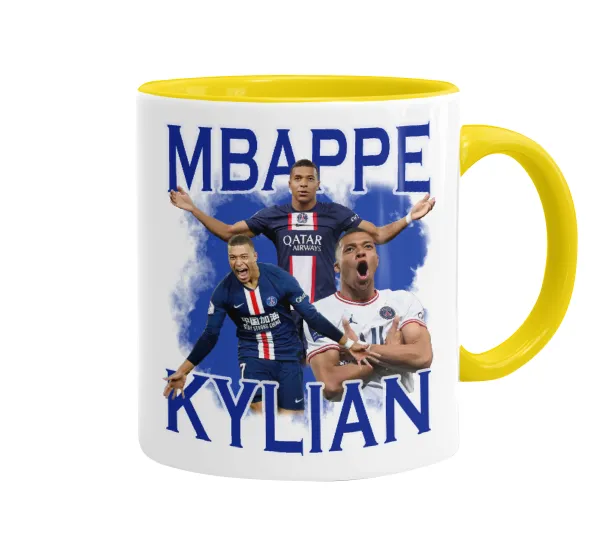 Kylian mbappe — Κεραμική Κίτρινη, 330ml