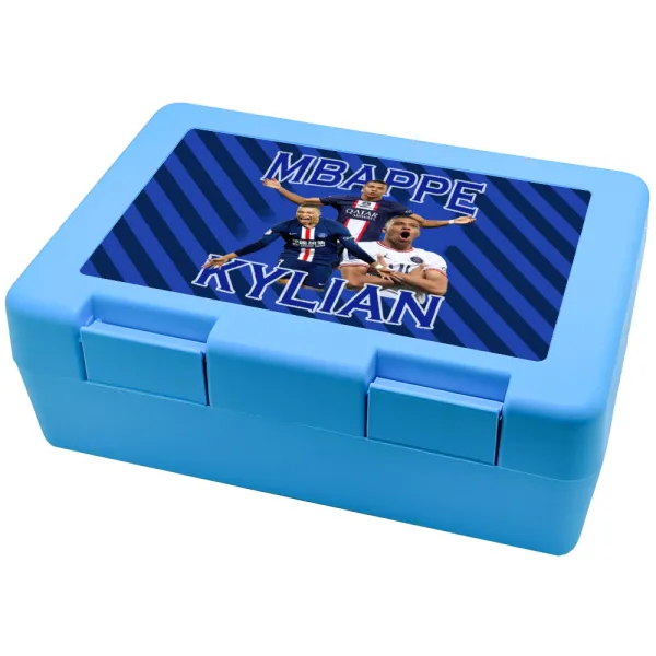 Kylian mbappe — Παιδικό δοχείο κολατσιού ΓΑΛΑΖΙΟ 185x128x65mm (BPA free πλαστικό)