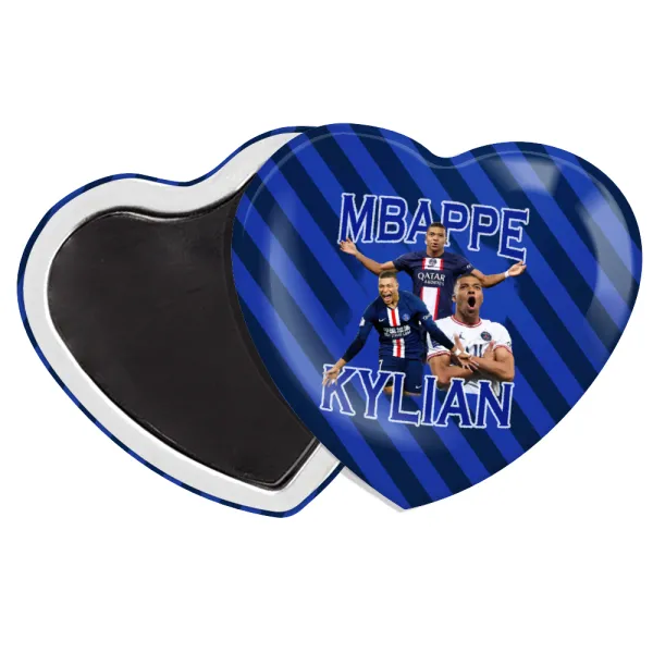 Kylian mbappe — Μαγνητάκι καρδιά (57x52mm)