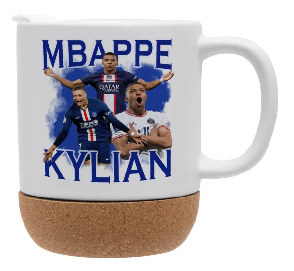 Kylian Mbappé — Ceramic coffee mug Cork (MAT), 330ml
