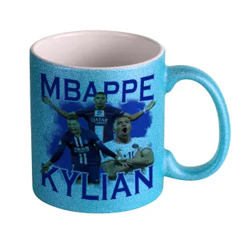 Kylian mbappe, Κούπα Σιέλ Glitter που γυαλίζει, κεραμική, 330ml
