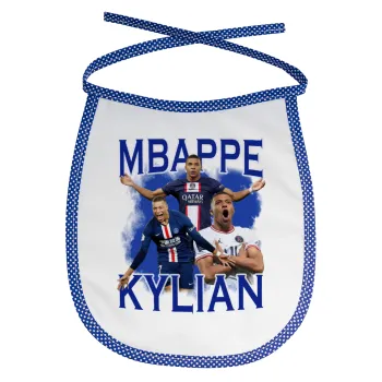 Kylian mbappe, Σαλιάρα μωρού αλέκιαστη με κορδόνι Μπλε