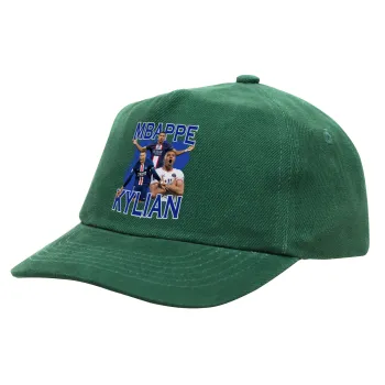 Kylian Mbappé, Children's Baseball Cap, 100% Cotton Drill, GREEN (COTTON, CHILDREN'S, ONE SIZE)