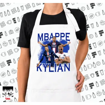 Kylian Mbappé, Ποδιά μακριά Σεφ ολόσωμη με τσέπες white (ΕΝΗΛΙΚΩΝ)