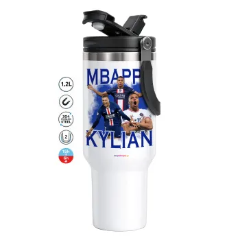 Kylian mbappe, Mega Tumbler με καπάκι, διπλού τοιχώματος (θερμό) 1,2L