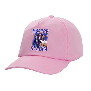 Kylian Mbappé, Adult Baseball Cap, 100% Cotton, PINK (COTTON, ADULT, UNISEX, ONE SIZE)