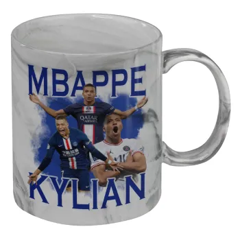 Kylian Mbappé, Mug ceramic marble style, 330ml