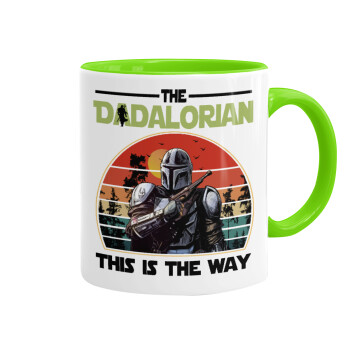 The Dadalorian, Mug colored light green, ceramic, 330ml