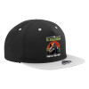 Καπέλο Ενηλίκων Flat Snapback Μαύρο/Γκρι, (100% ΒΑΜΒΑΚΕΡΟ TWILL, ΕΝΗΛΙΚΩΝ, UNISEX, ONE SIZE)