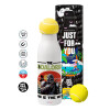 Tennis ball Metal mug thermos White, double wall, 550ml