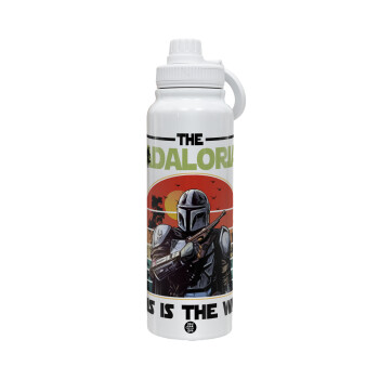The Dadalorian, 1L Stainless Steel Thermal Bottle with Phone Holder & Double Wall Insulation
