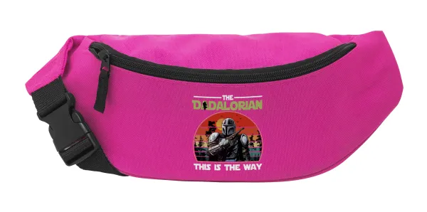 The Dadalorian — Unisex waist bag (banana) in PINK color with 2 pockets