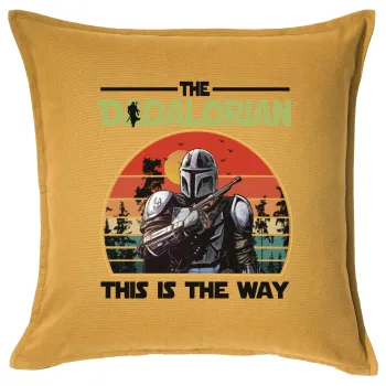 The Dadalorian, Sofa cushion YELLOW 50x50cm includes filling