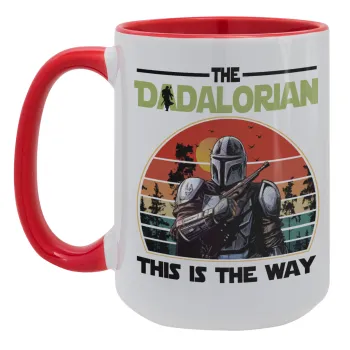 The Dadalorian, Κούπα Mega 15oz, κεραμική Κόκκινη, 450ml