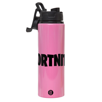 Fortnite landscape, Metallic water bottle with safety lid, 850ml aluminum